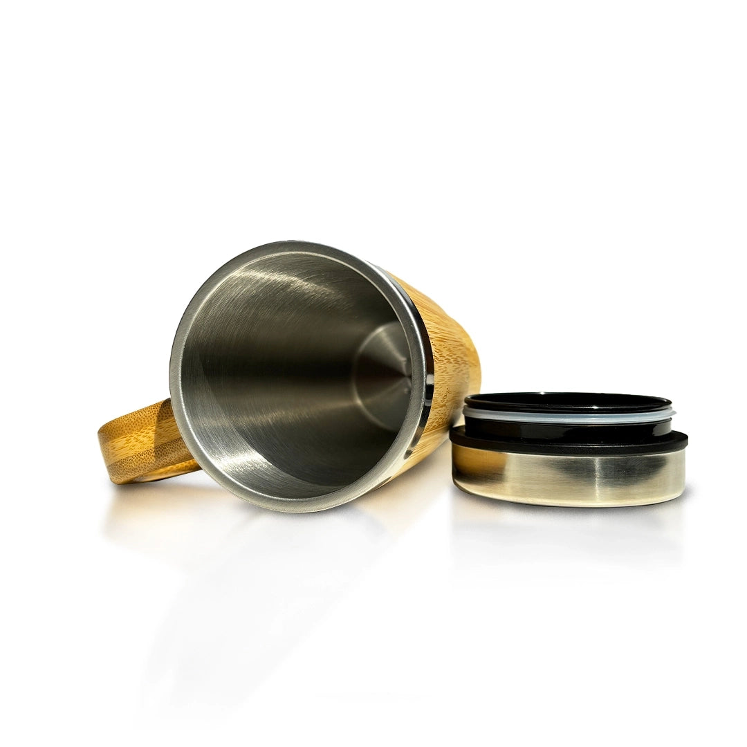Eco-friendly bamboo corporate mug, perfect for gifting - meserii.com