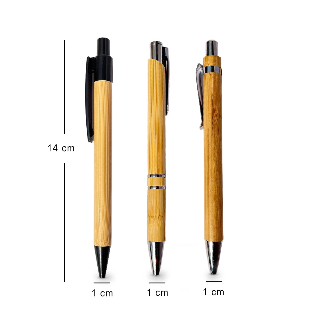 Elegant Bamboo Pen, 14x1cm - meserii.com