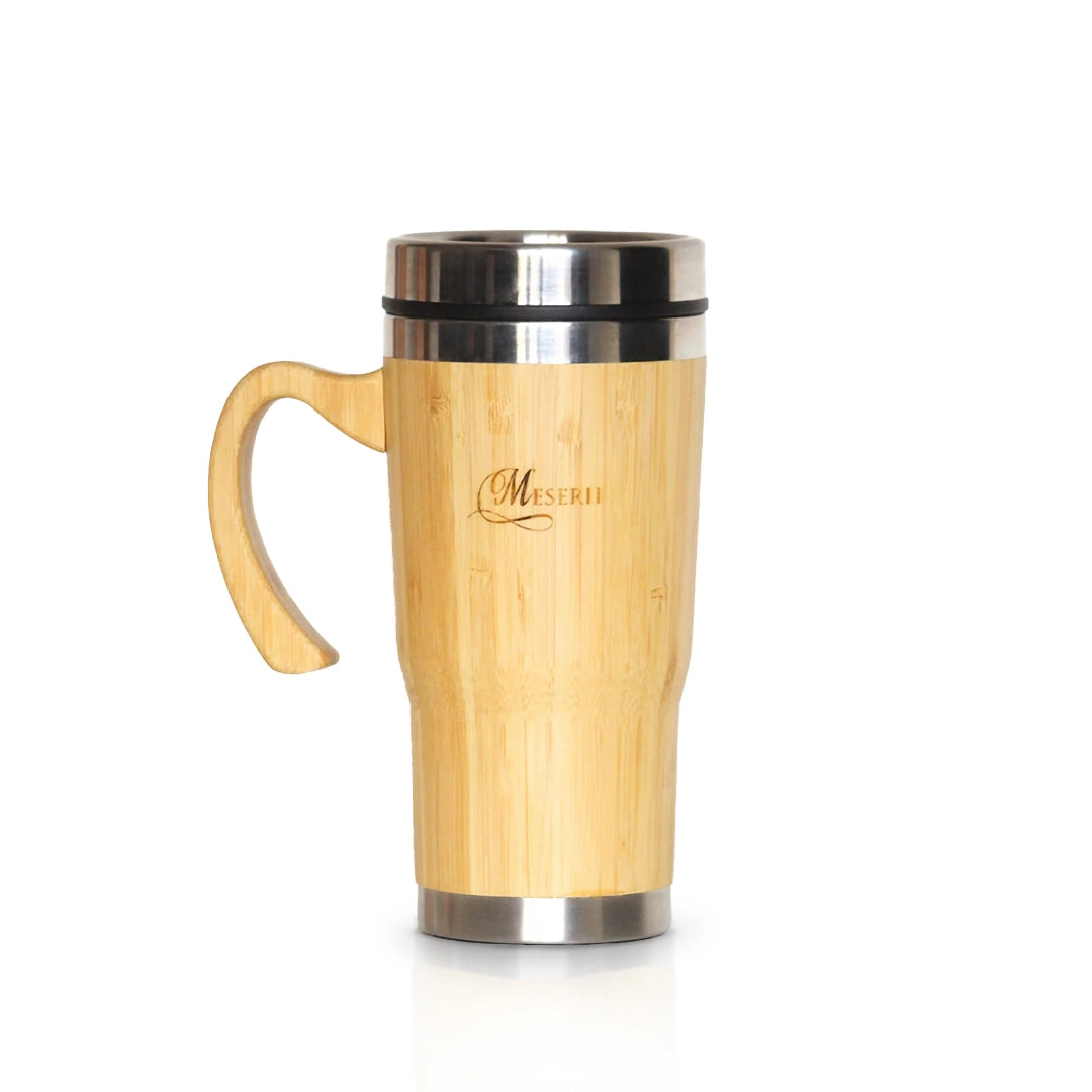 Bamboo Travel Mug 400ml - Hipster  Whitehouse & Continental Linen