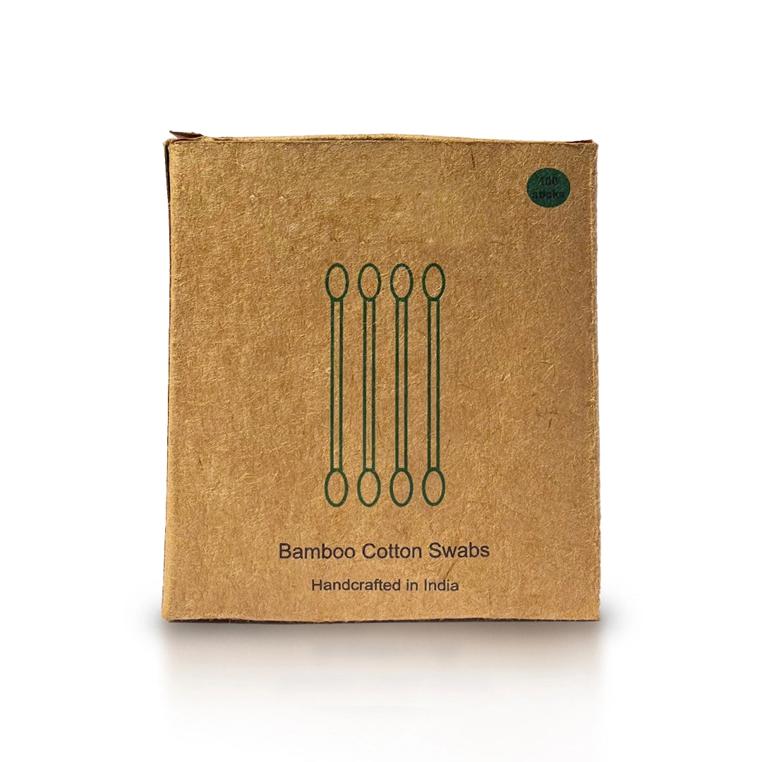100 eco-friendly bamboo cotton swabs