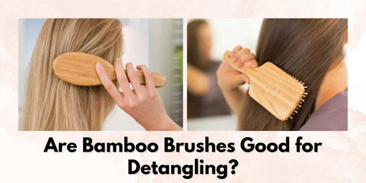 detangling hair bamboo brush 