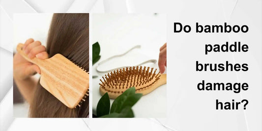 bamboo paddle brushes damage hair?