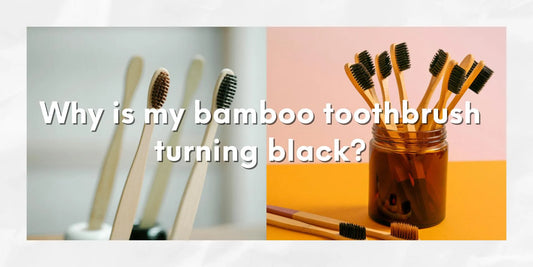 bamboo toothbrush turning black