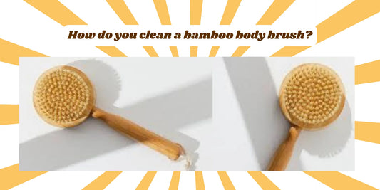 cleaning bamboo body brush