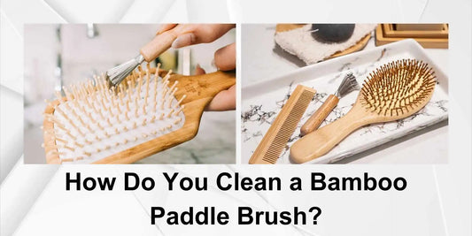 cleaning bamboo paddle brush 