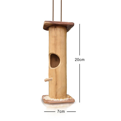 Bamboo bird sanctuary, 7cm wide, for outdoor use - meserii.com