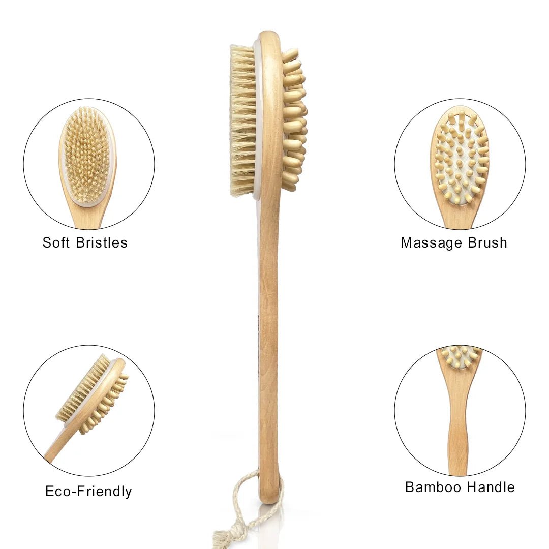 Bamboo Bath Brush for Body - Meserii