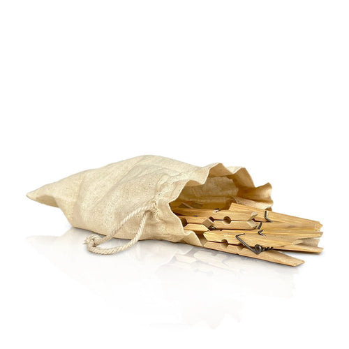 Bamboo Clothes Pegs (Pack of 20) - Meserii