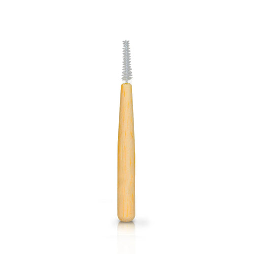 Eco-friendly bamboo interdental brush, beige, pack of 4