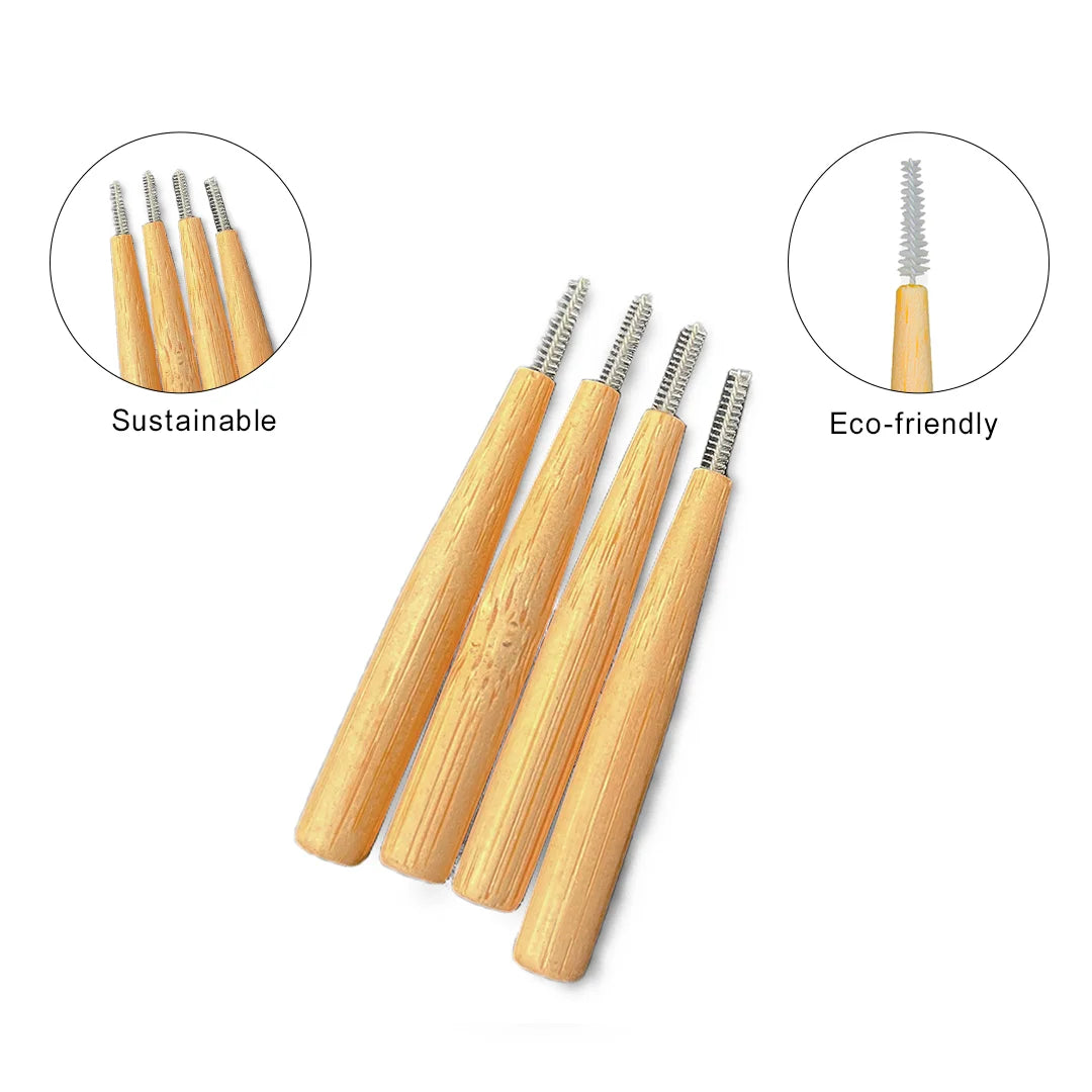 Sustainable bamboo interdental brushes for oral hygiene - meserii.com