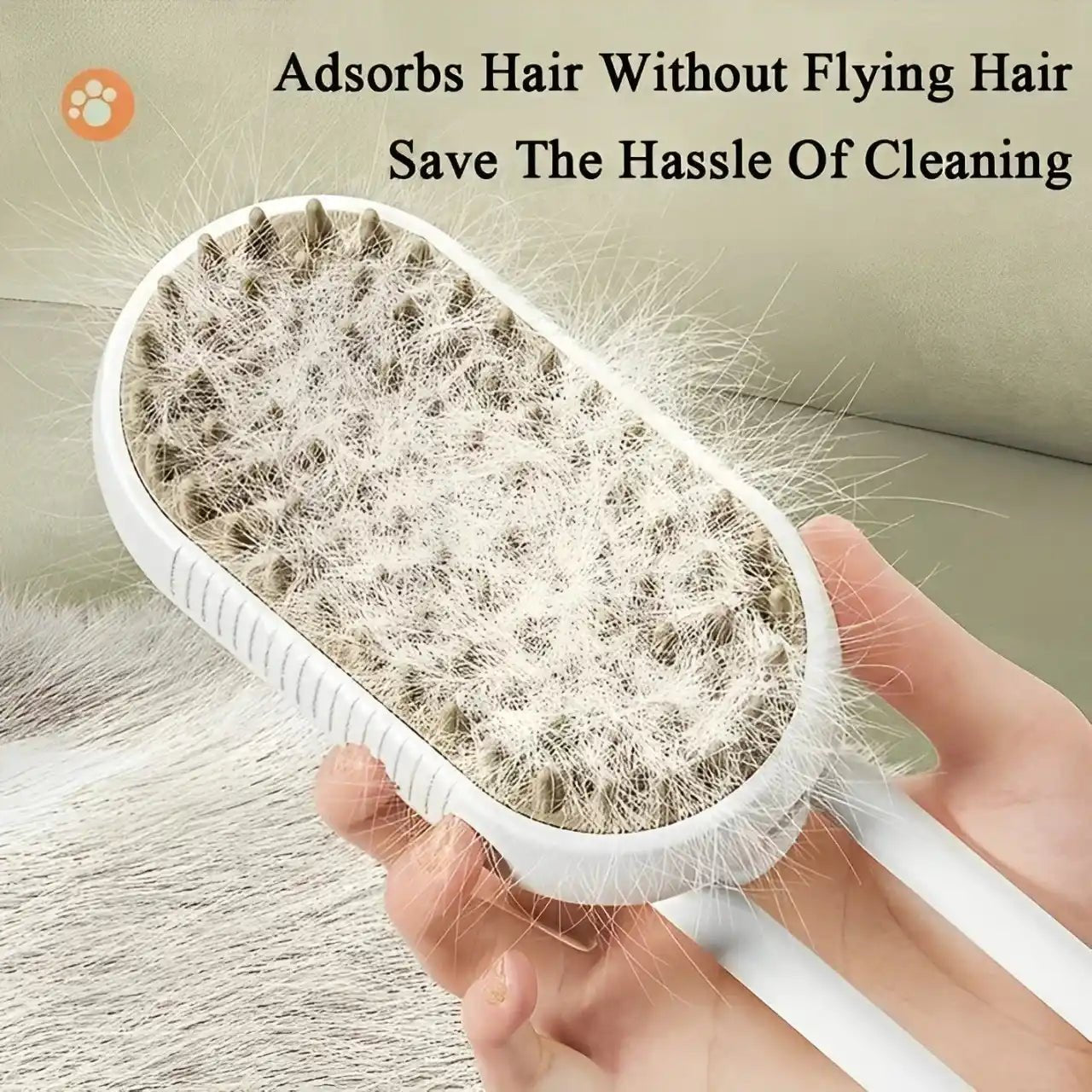 3 in 1 Pet Hair Steam Brush - Meserii