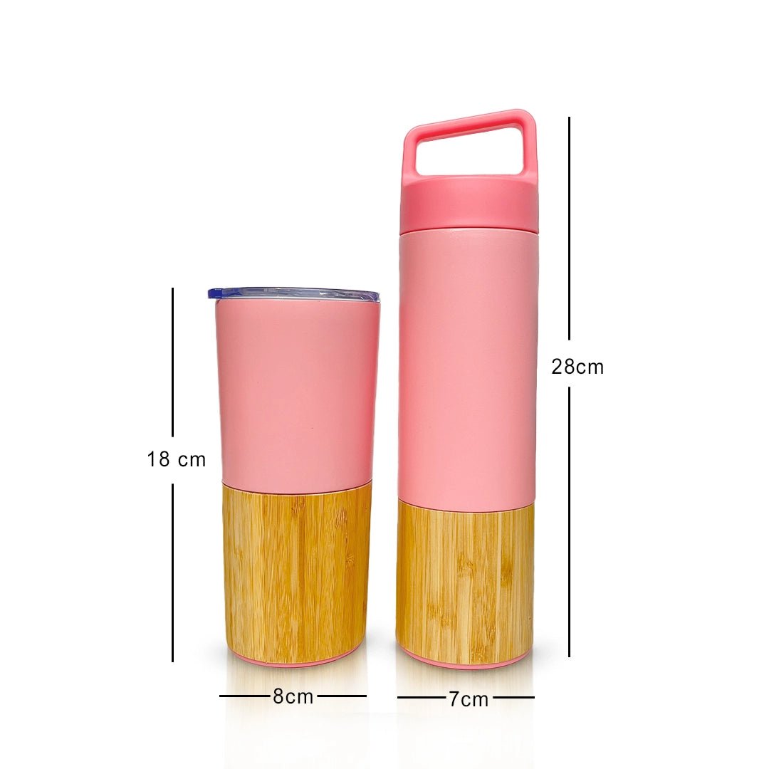 Bamboo Bottle and Bamboo Tumbler Combo - Meserii