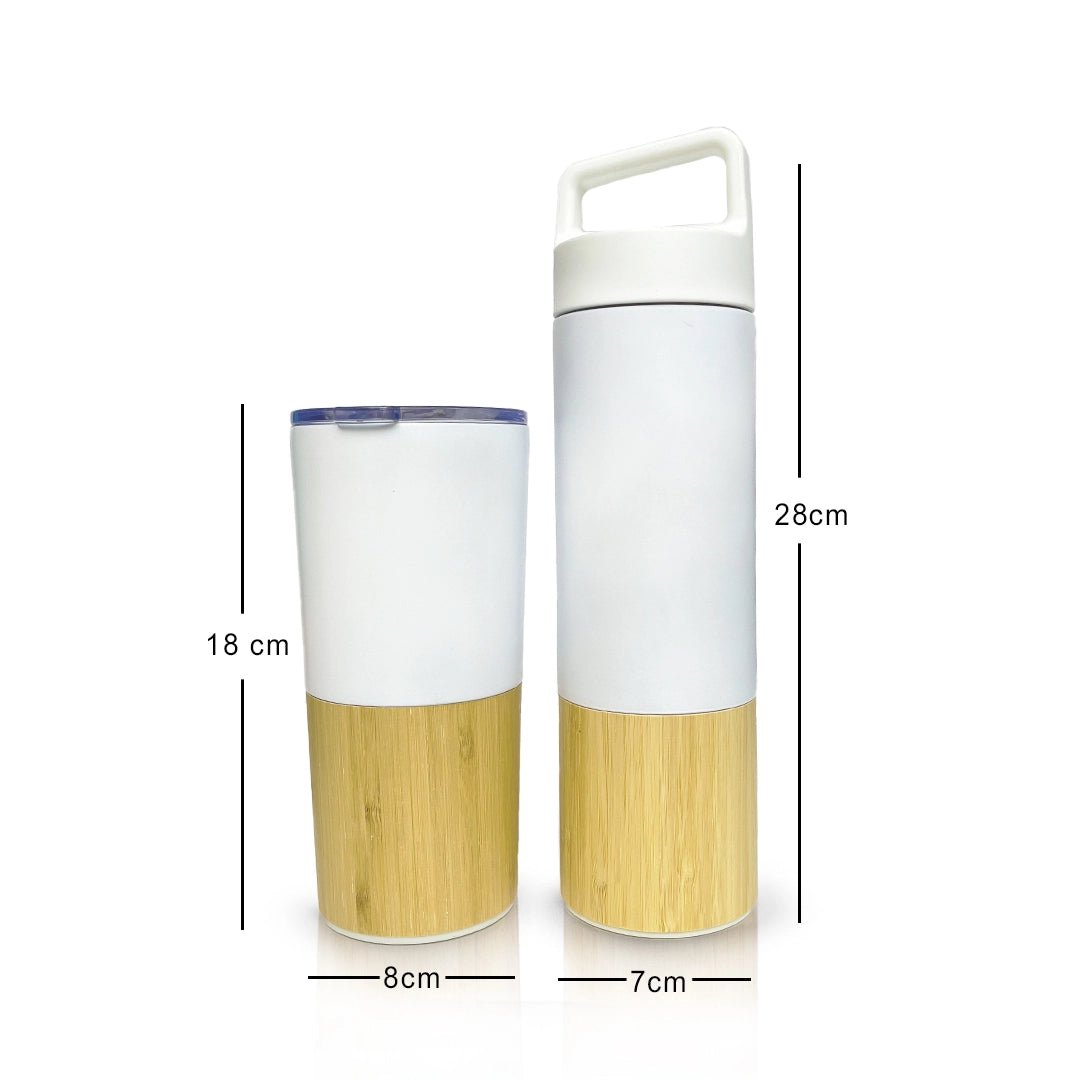 Bamboo Bottle and Bamboo Tumbler Combo - Meserii