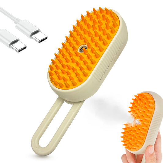 3 in 1 Pet Hair Steam Brush