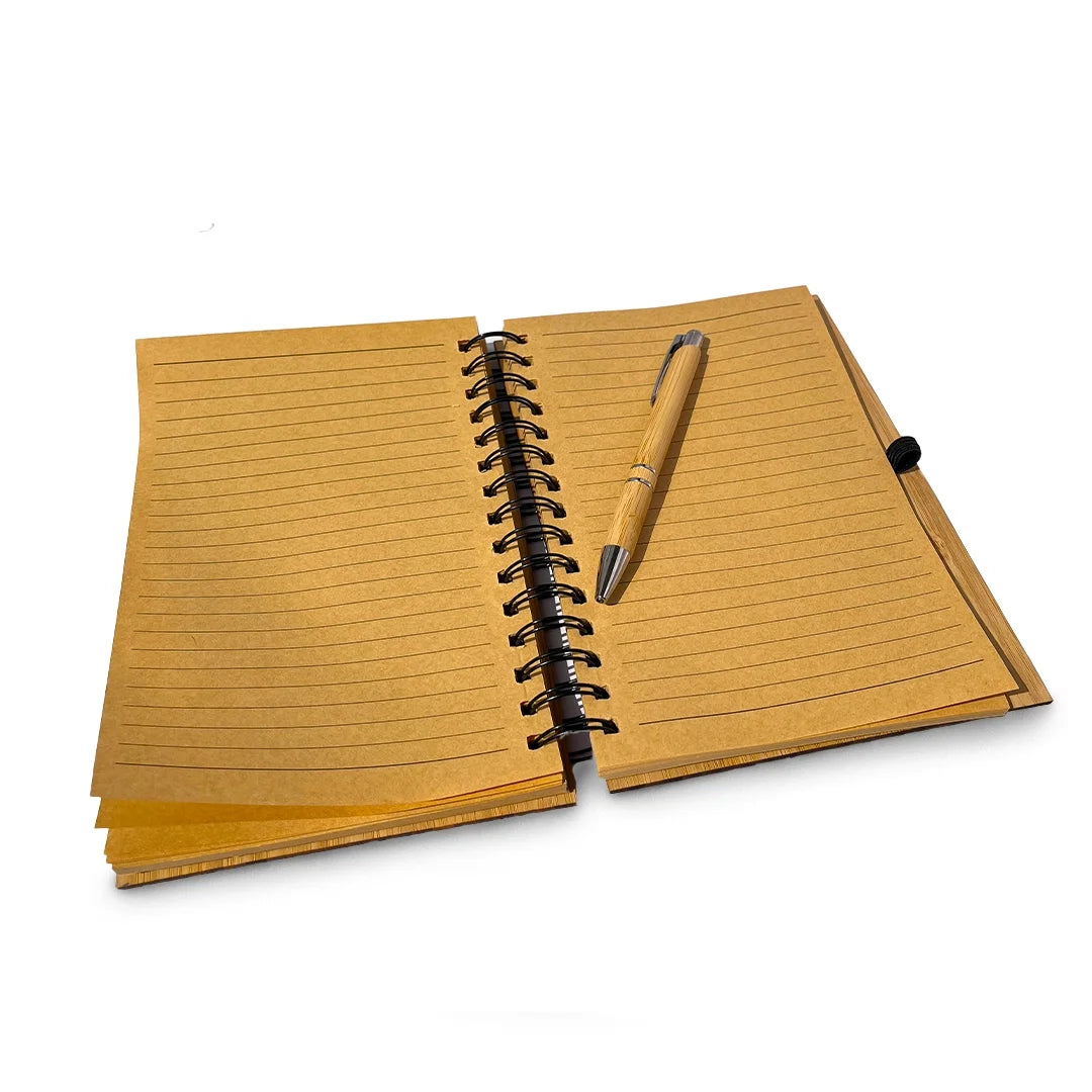 Eco-friendly Bamboo Diary and Pen Set