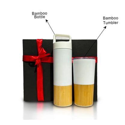 Environmentally conscious corporate gift duo in bamboo - meserii.com