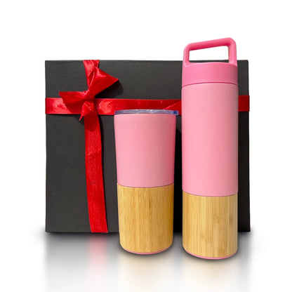 Premium bamboo drinkware set for corporate gifting - meserii.com