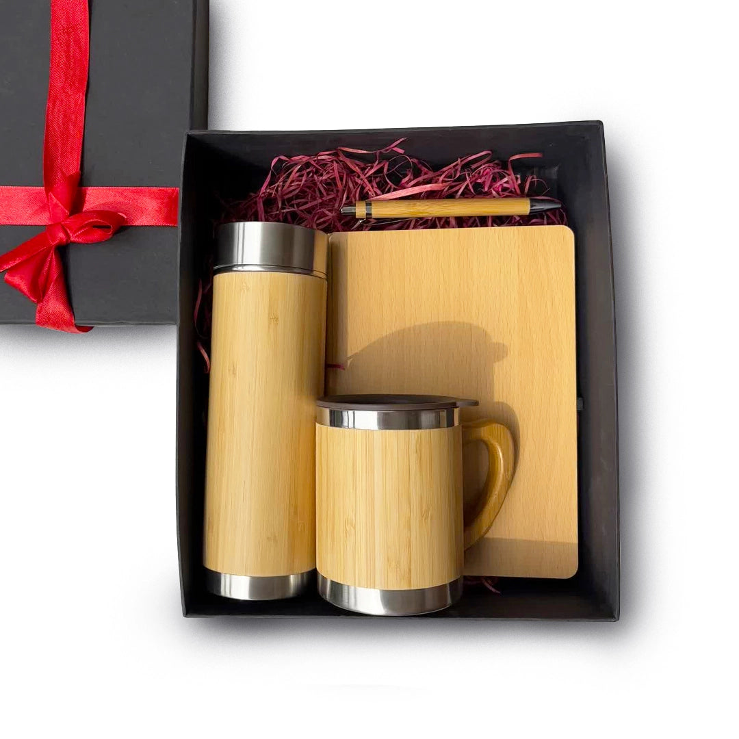 Sustainable 4-item gift box with eco-conscious products - meserii.com