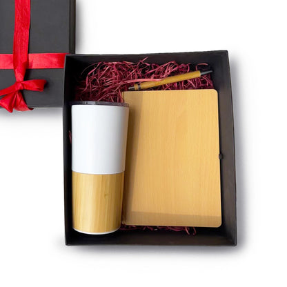 Zero-waste gift hamper with bamboo essentials